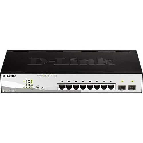 8-PORT LAYER2 POE SMART MANAGED GIGABIT SWITCH - DGS-1210-08P/E